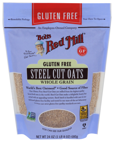 BOBS STEEL CUT OATS GF 24 OZ