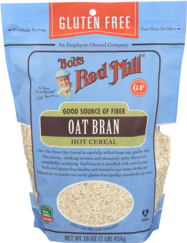 Bob'S Red Mill Oat Bran Hot Cereal Gluten Free 16 Oz