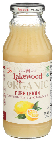 Lakewood Juice Lemon Pure Org, 12.5 FO