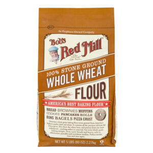 BOBS WHOLE WHEAT FLOUR 5 LBS