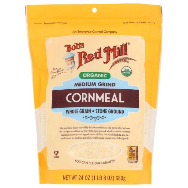 Bob'S Cornmeal Med Grind Organic 24 Oz
