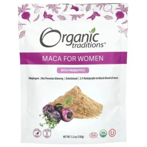 Organic Traditions Maca For Women with Probiotics 5.3 oz.