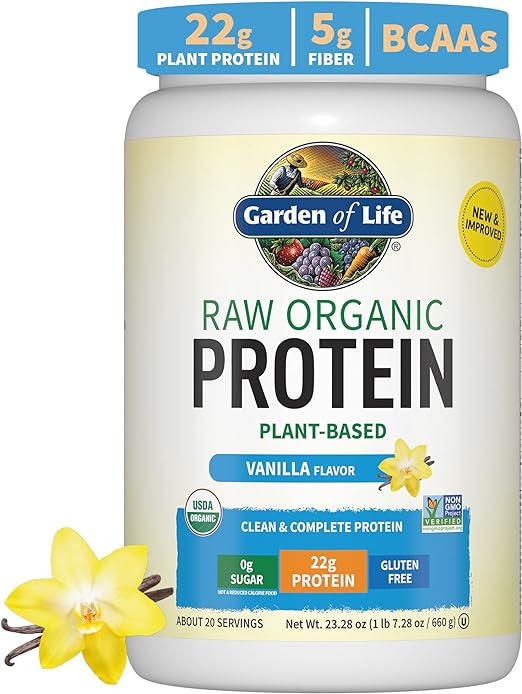 Garden of Life Raw Protein Formula Powder Vanilla 22 oz.