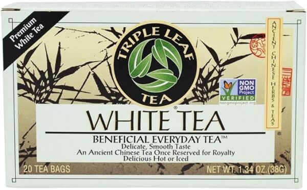 Triple Leaf Tea, White Tea, 20 Tea Bags, 1.34 Oz (38 G)