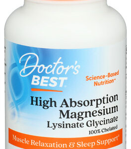 Doctor's Best High Absorption Magnesium 105 Mg 120 Veggie Caps (52.5 Mg Per Capsule)