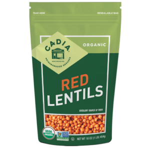 Cadia Organic Red Lentil 16 oz.