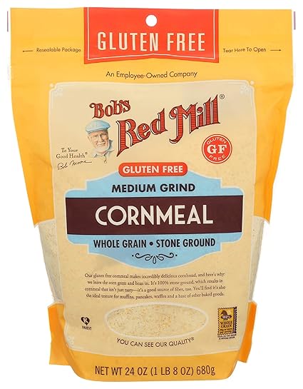 BOBS GF CORNMEAL MED GRIND 24 OZ