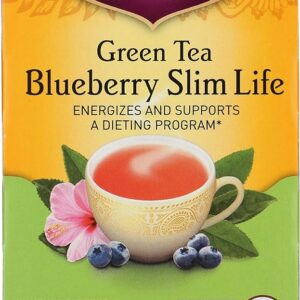 Yogi Tea Organic Green Tea Blueberry Slim Life Tea 16 tea bags