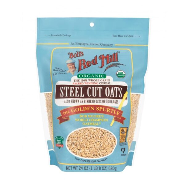 BOBS ORG STEEL CUT OATS 24 OZ
