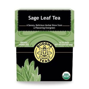 Buddha Teas Organic Sage Leaf Tea 18 Tea Bags