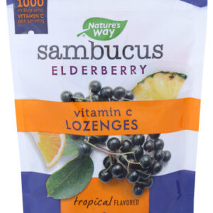 NATURES WAY SAMBUCUS VITAMN C LOZENGE