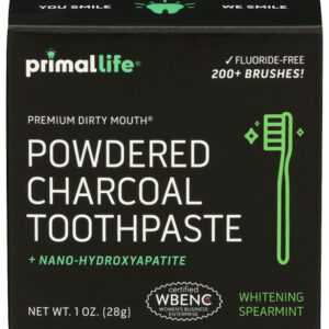 PRIMAL LIFE ORGANICS TOOTH POWDER BLACK SPEARMINT