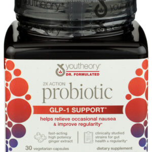 Youtheory Probiotic Glp-1 Support, 30 CP.