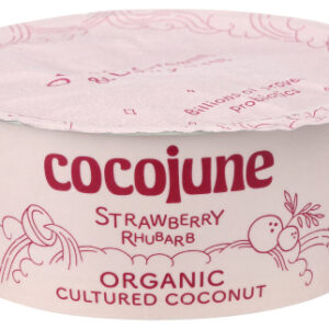 Cocojune coconut strawberry rhubarb yogurt 4oz