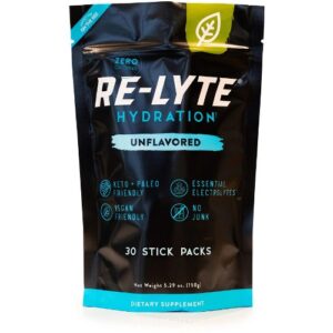 RE-LYTE UNFLAVORED HYDRATION 30 STICK PACKS