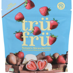 Tru Fru Frozen Strawberries in DarkWhite Chocolate