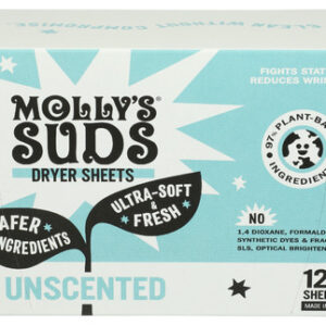 Molly's Suds Dryer Sheets Unscented