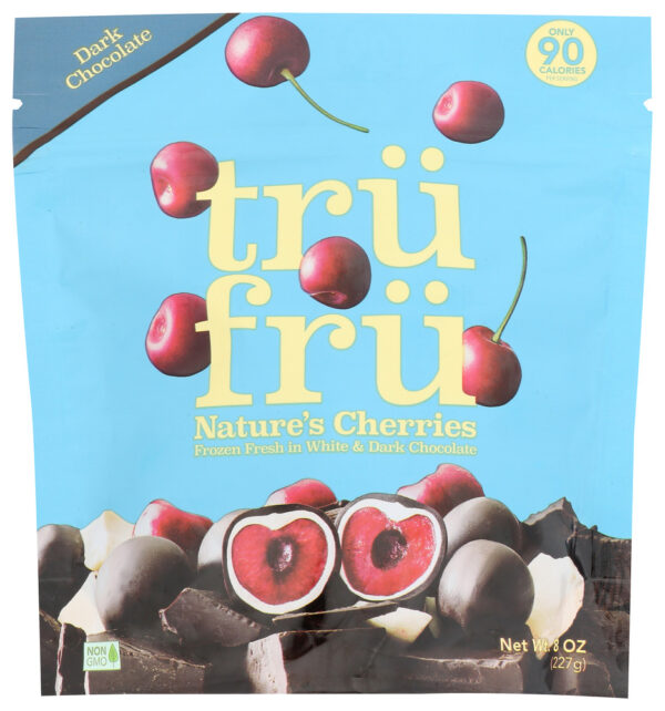 Tru Fru Frozen Cherries in WhiteDark Chocolate