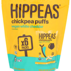 Hippeas Vegan Puffs White Cheddar 6 Bags