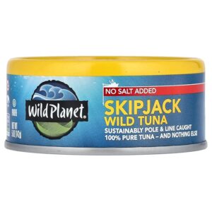 Wild Planet Skipjack Tuna No Salt 5 oz.