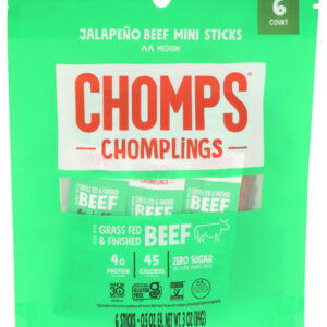 Chomps Beef Stick Jalapeno 6PC