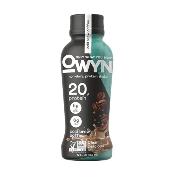 Owyn Protein Shake Size Cold Brew Coffee 12 oz.