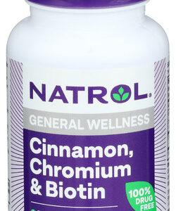Natrol Cinnamon Biotin Chromium, 60 TB