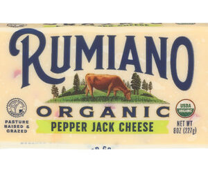 Rumiano Cheese Bar Pepper Jack Org 8 OZ.