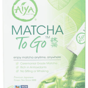Aiya Matcha To Go Sticks 10 Ct, 1 Each
