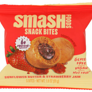 Smash Foods Snack Bites Strawberry, 1.8 OZ