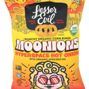 Lesser Evil Corn Rings Hot Onion