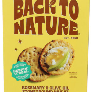 Back To Nature Crackers Olive Oil Rosemary Sg, 5 OZ