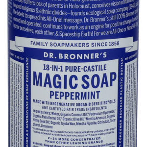 Dr Bronner Peppermint Castile Soap 32 FL