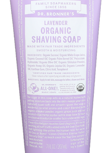 Dr Bronner Lavender Shaving Cream Organic 7 OZ