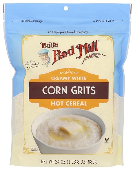 Bobs Red Mill Creamy White Corn Grits Hot Cereal 24 Oz