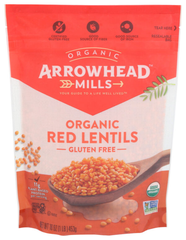 Arrowhead Mills Organic Bean Lentil Red 16 Oz