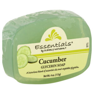 Clearly Natural Cucumber Soap 4 Oz Ea