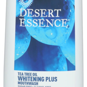Dessert Essence Mouthwash Whitening+ Teatree Oil 16Fl