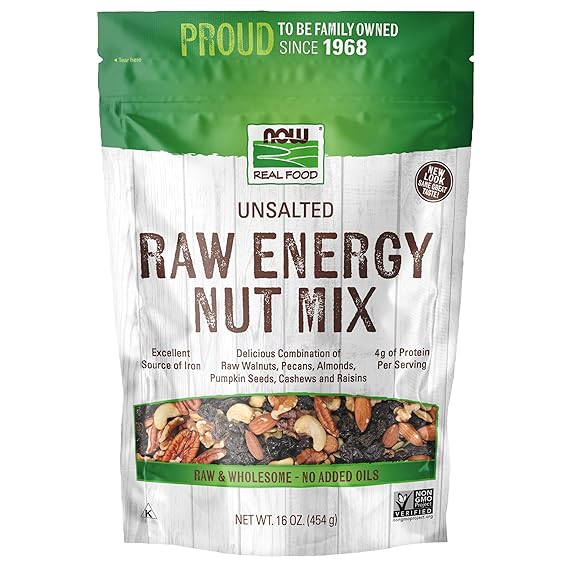 Now Foods Raw Energy Nut Mix Unsalted 16 oz.