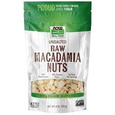 Now Foods Real Food Macadamia Nuts Raw Unsalted 8 oz.