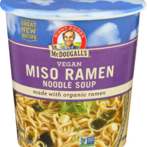 Dr. Mcdougall's Vegan Miso Ramen Noodle Soup 1.9 oz.