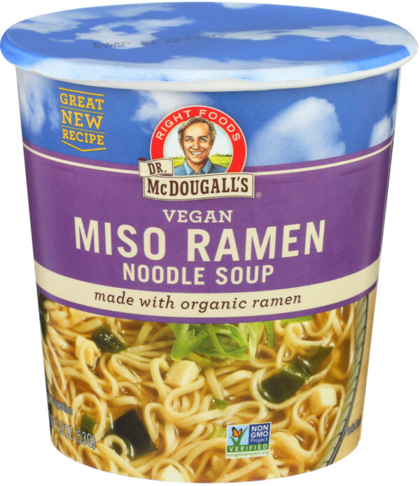 Dr. Mcdougall's Vegan Miso Ramen Noodle Soup 1.9 oz.