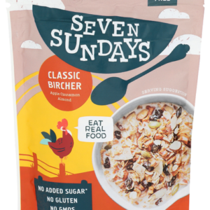 Seven Sundays Muesli Cereal Classic Bircher Mix Apple Cinnamon Almond 12 oz.
