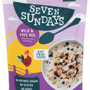Seven Sundays Muesli Cereal Wild & Free Mix Blueberry Chia Buckwheat 12 oz.