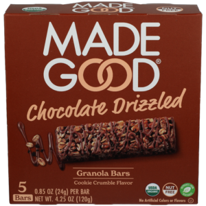 MadeGood Chocolate Drizzled Cookie Crumble Granola 4.20 oz