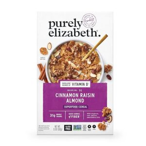 Purely Elizabeth, Cinnamon Raisin Almond Cereal, 11Oz