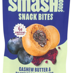 Smash Foods Cashew Butter Blueberry Snack Bites, 1.8oz.