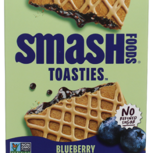 Smash Foods Toasties Blueberry 3 Pastries 1.9 oz