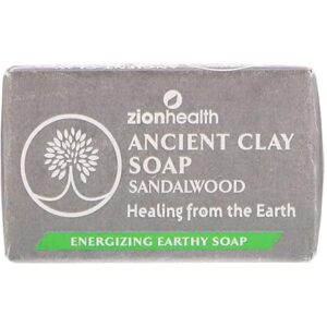 Zion Health Ancient Clay Soap Sandalwood 6oz