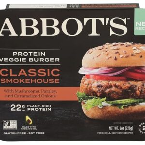 Abbot's Classic Smokehouse Protein Veggie Burger 8 Oz.